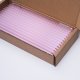 50 rosa GLAS CAIPI "lang" Trinkhalme - 200x8 mm + 1 Reinigungsbürste