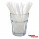 5.000 (10x500 St.) PLA FREIE & hitzebeständige CAIPI "kurz 6 mm" Trinkhalme - 150x6 mm - naturweiß