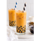 1.560 (26x60 St.) 4 lagige PAPIER BUBBLE TEA Trinkhalme - 230x12 mm - gestreift bunt gemischt